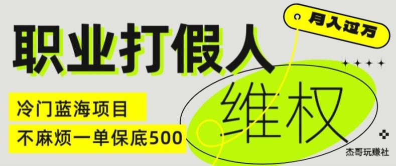 职业打假人电商维权揭秘，一单保底500，全新冷门暴利项目【仅揭秘】-91创业项目库