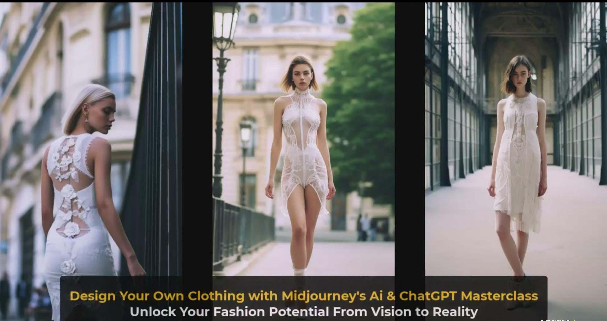 图片[4]-利用 Midjourneys Ai 人工智能设计自己的服装AI大师班-10节课-中英字幕-91创业项目库