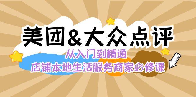 美团+大众点评 从入门到精通：店铺本地生活 流量提升 店铺运营 推广秘术 评价管理-91创业项目库