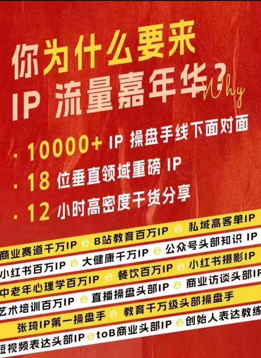 群响IP流量嘉年华，​现场视频+IP江湖2024典藏版PPT-91创业项目库