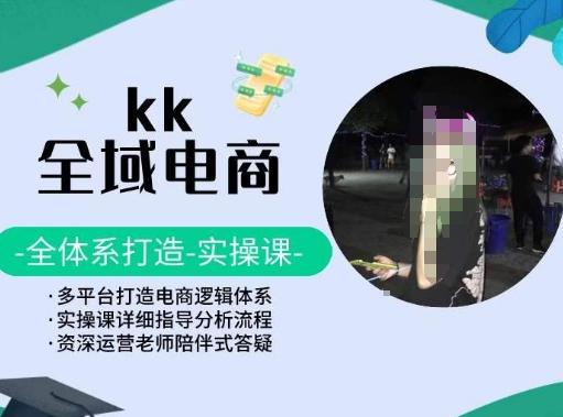 KK全域电商，全体系打造实操课，多平台打造电商逻辑体系-91创业项目库