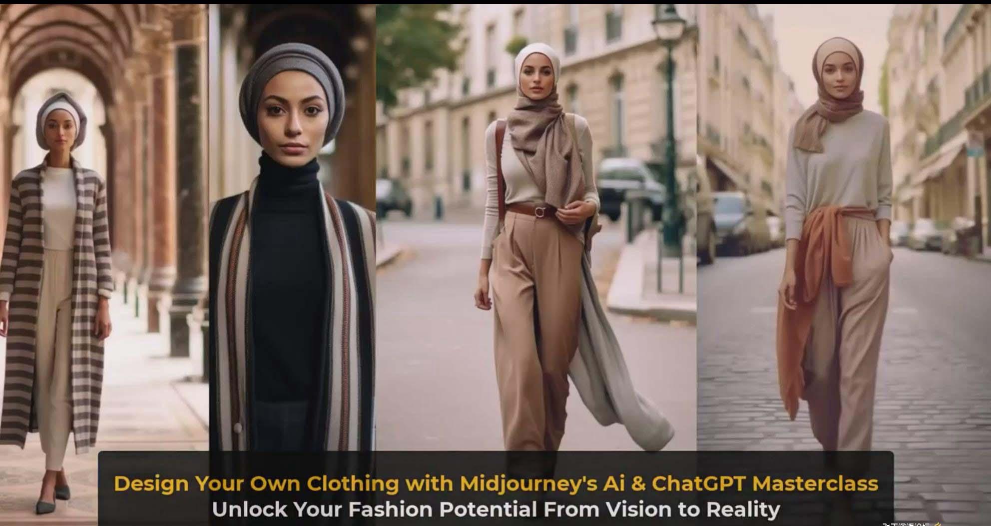 图片[10]-利用 Midjourneys Ai 人工智能设计自己的服装AI大师班-10节课-中英字幕-91创业项目库