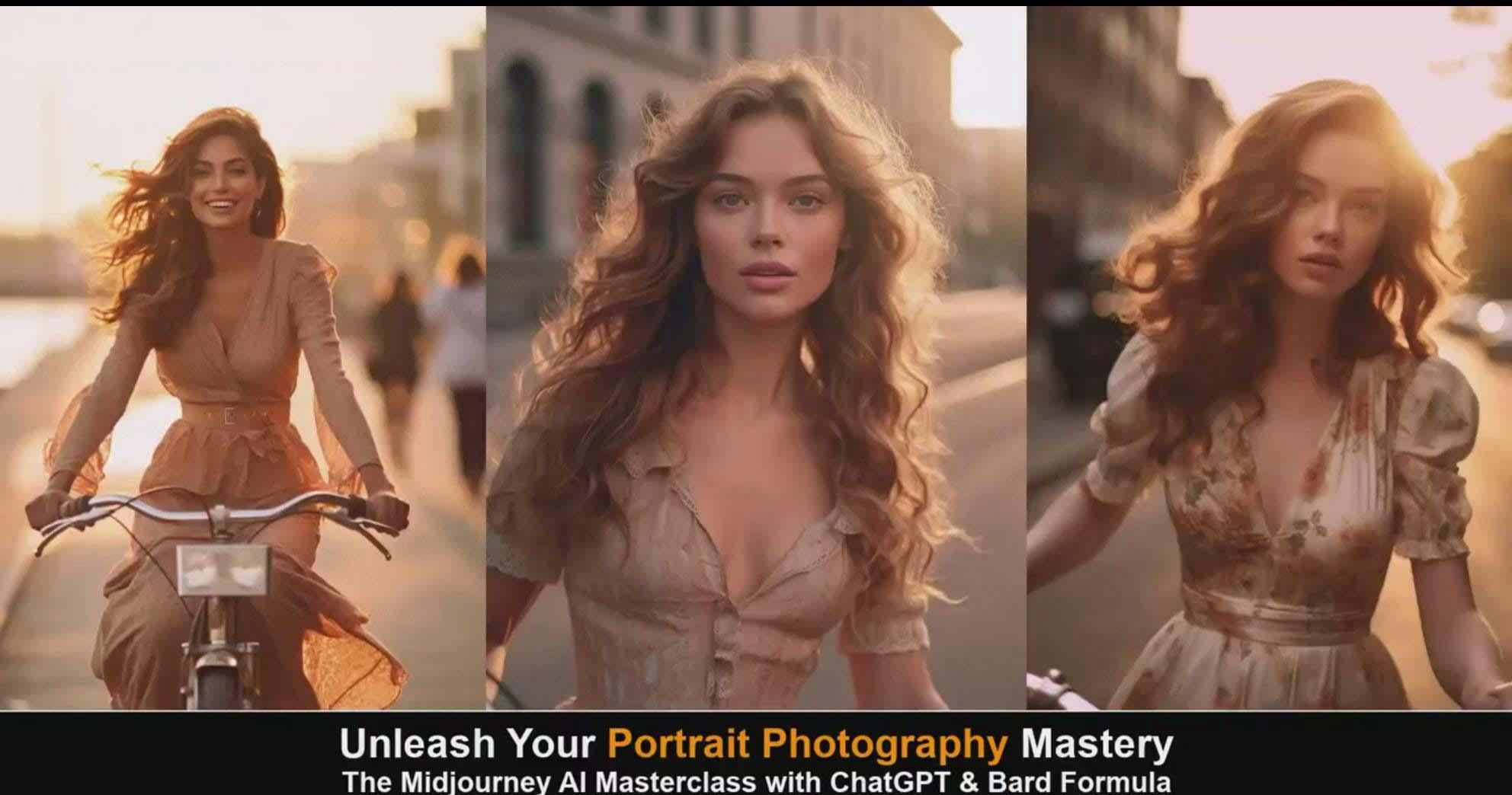 图片[4]-(9312期)Midjourney v5 ChatGPT 和 Bard AI人工智能人像摄影大师班-15节-中英字幕-91创业项目库