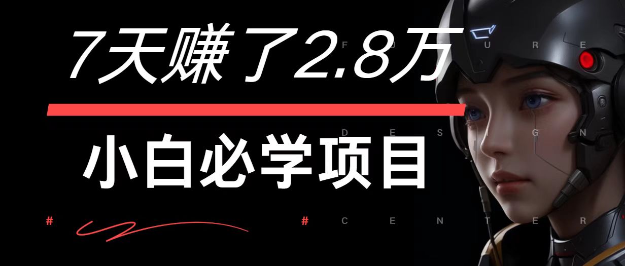 7天赚了2.8万！每单利润最少500+，轻松月入7万+小白有手就行-91创业项目库