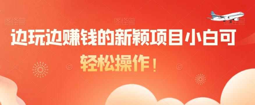 边玩边赚钱的新颖项目小白可轻松操作！-91创业项目库