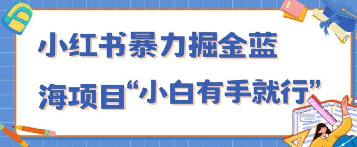 小红书暴力掘金蓝海项目，轻松日入1000+、小白有手就行（附新引流方法，不违规）-91创业项目库