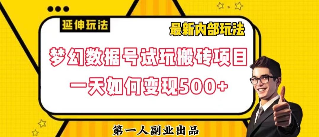 数据号回归玩法游戏试玩搬砖项目再创日入500+【揭秘】-91创业项目库