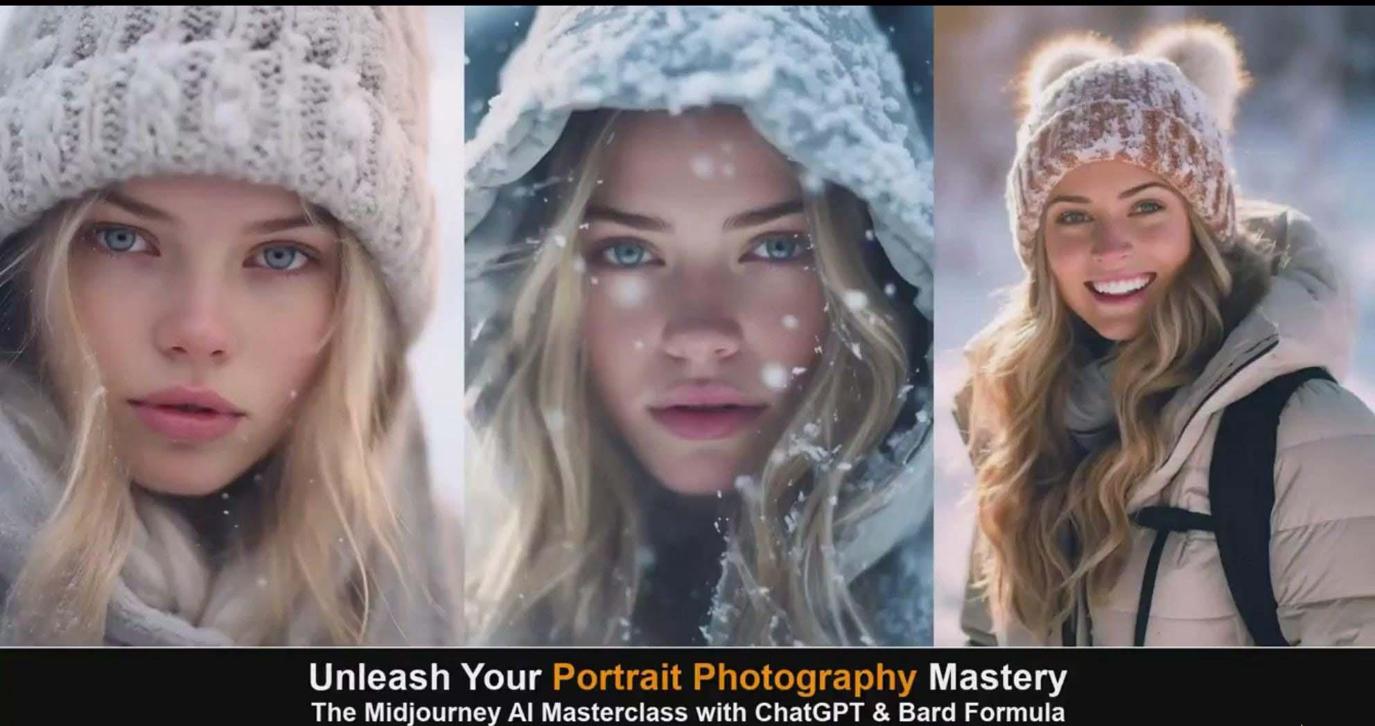 图片[5]-(9312期)Midjourney v5 ChatGPT 和 Bard AI人工智能人像摄影大师班-15节-中英字幕-91创业项目库